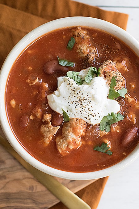 Red Kidney Bean Turkey Chili